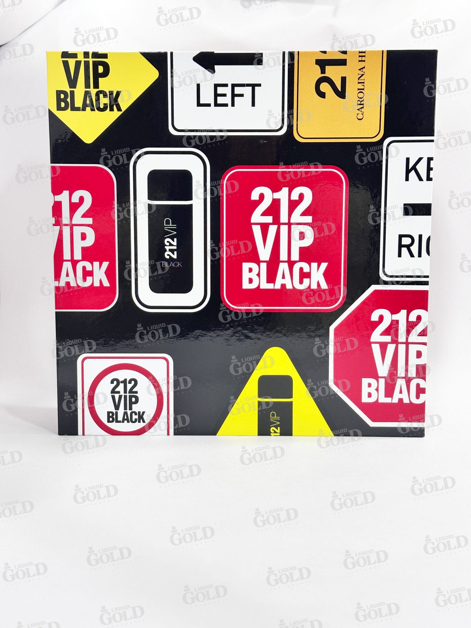 Set Carolina Herrera 212 Vip Black Bath And Shower Gel Nyc x 2 Piezas Hombre