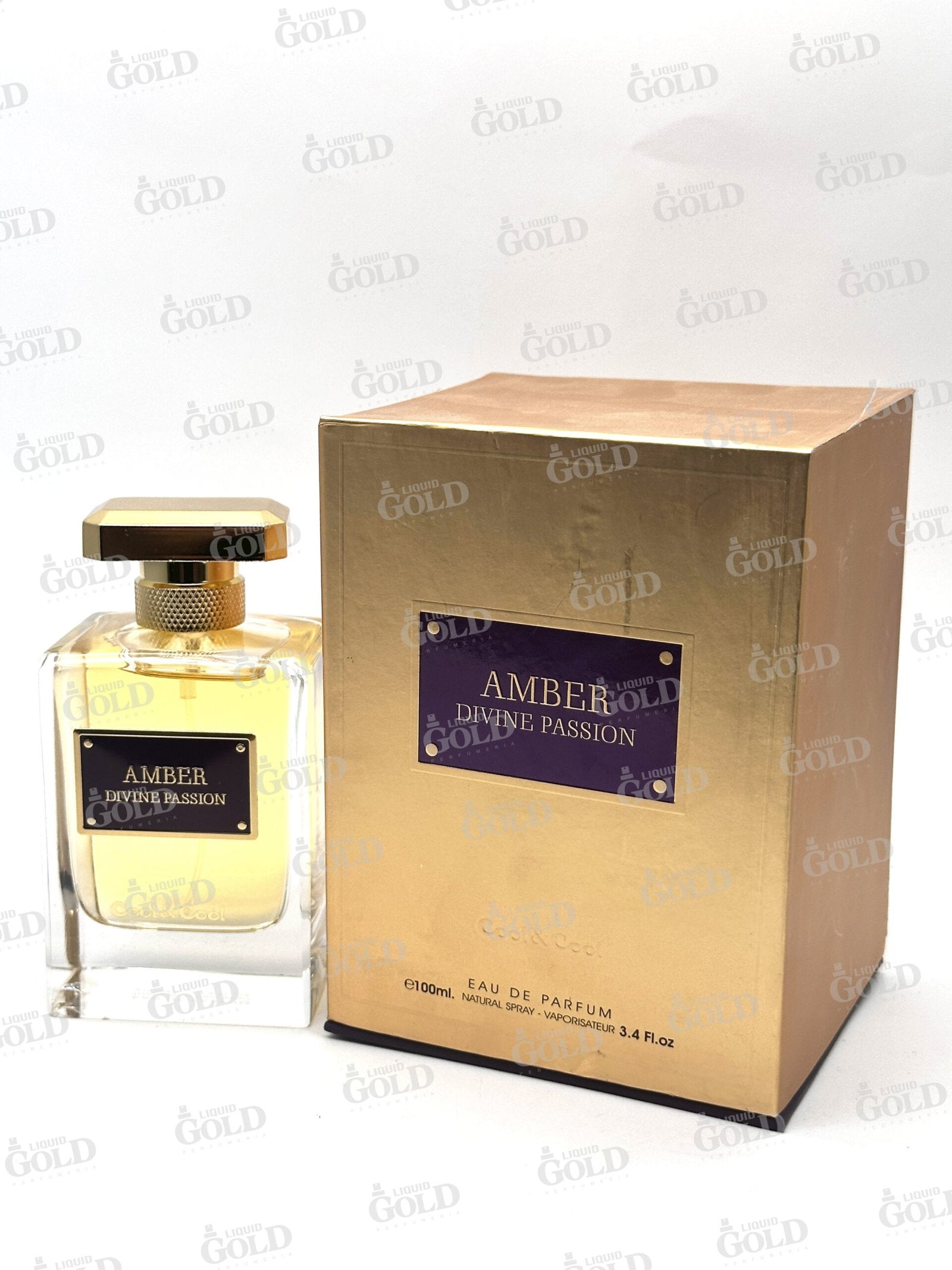 Cool & Cool Amber Divine Passion Edp- 100ml- Hombre
