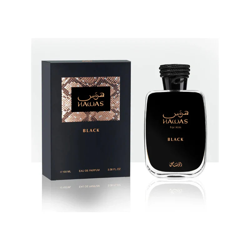 Perfume Arabe Rasasi Hawas Black – 100 ml – EDP – Hombre