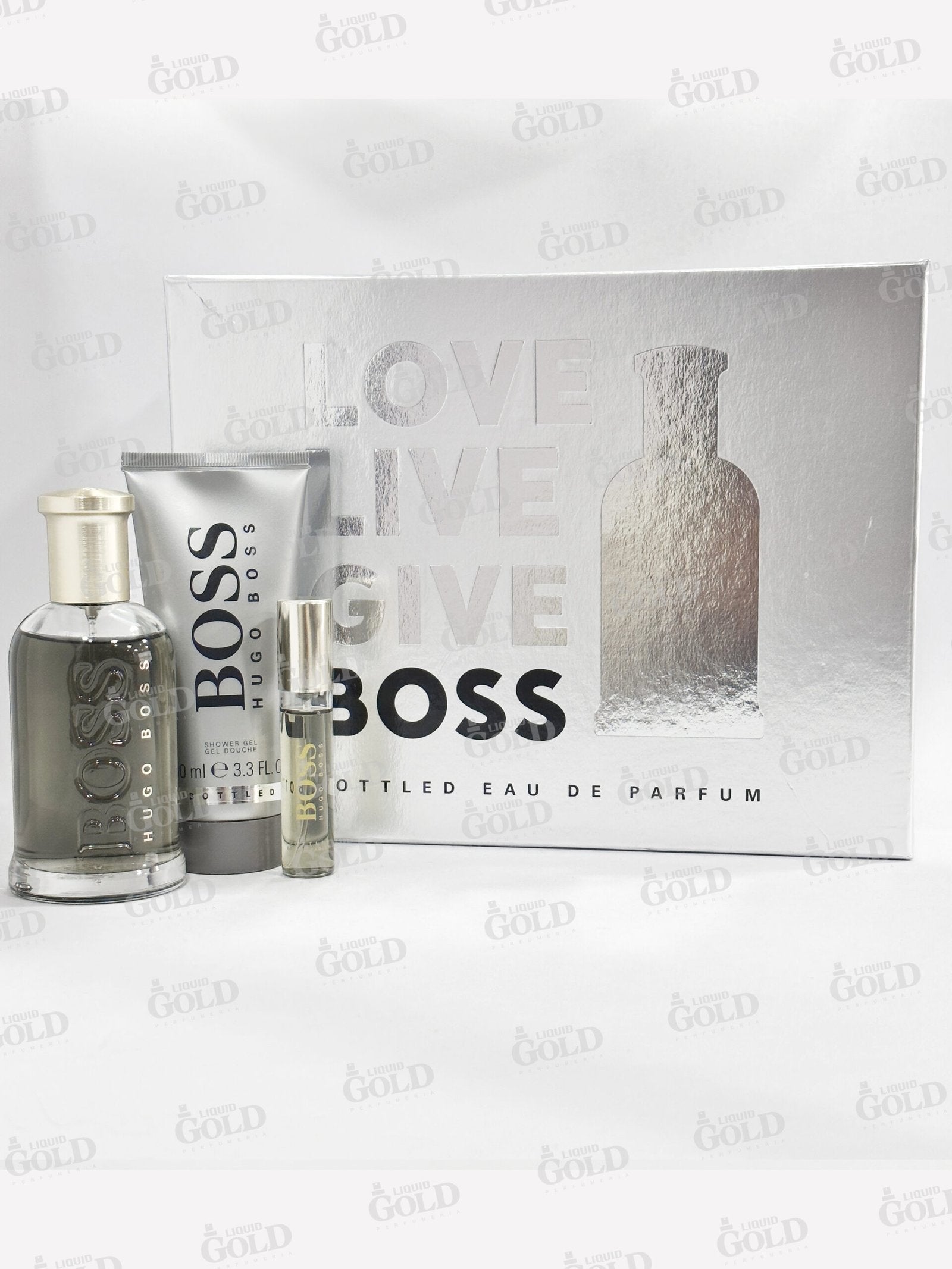 Set Love Live Give Boss Bottled Edp x3 Piezas - Hombre