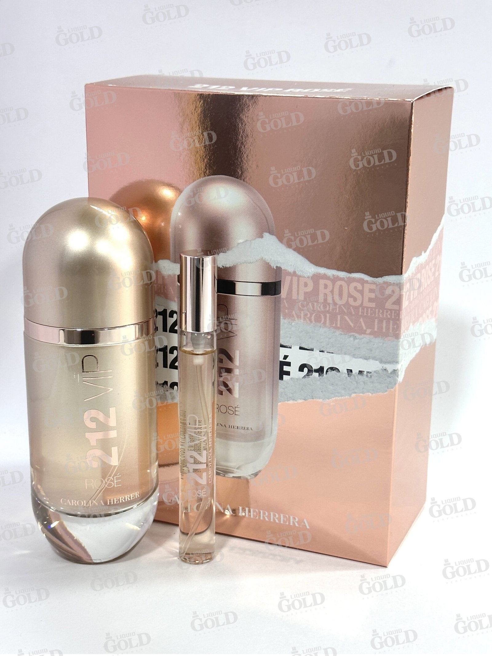 Set Carolina Herrera 212 Vip Rose x 2 Piezas