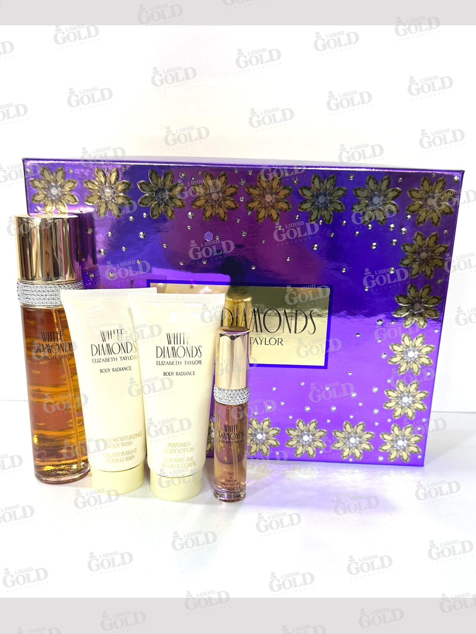 Set Elizabeth Taylor White Diamonds x 4 Piezas - Mujer