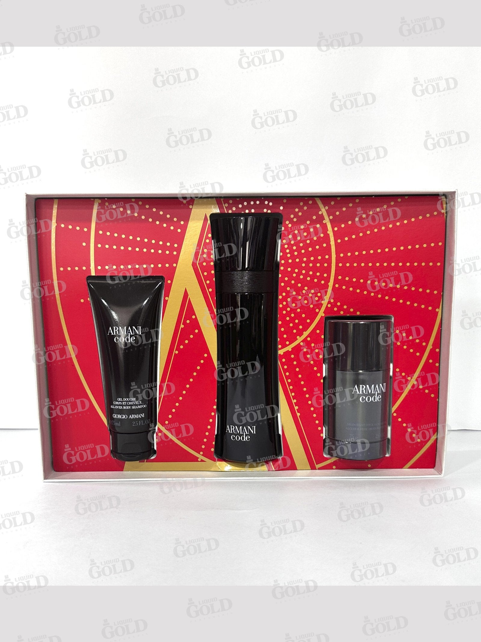 Set Giorgio Armani Code x 3 Piezas - Hombre