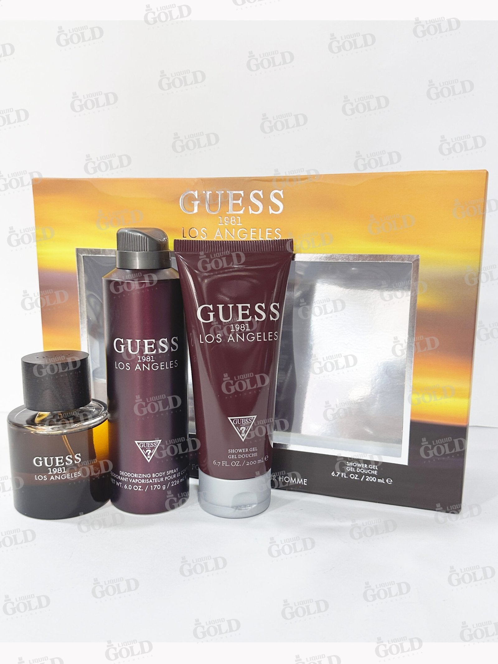Set Guess 1981 Los Angeles x 3 Piezas- Hombre