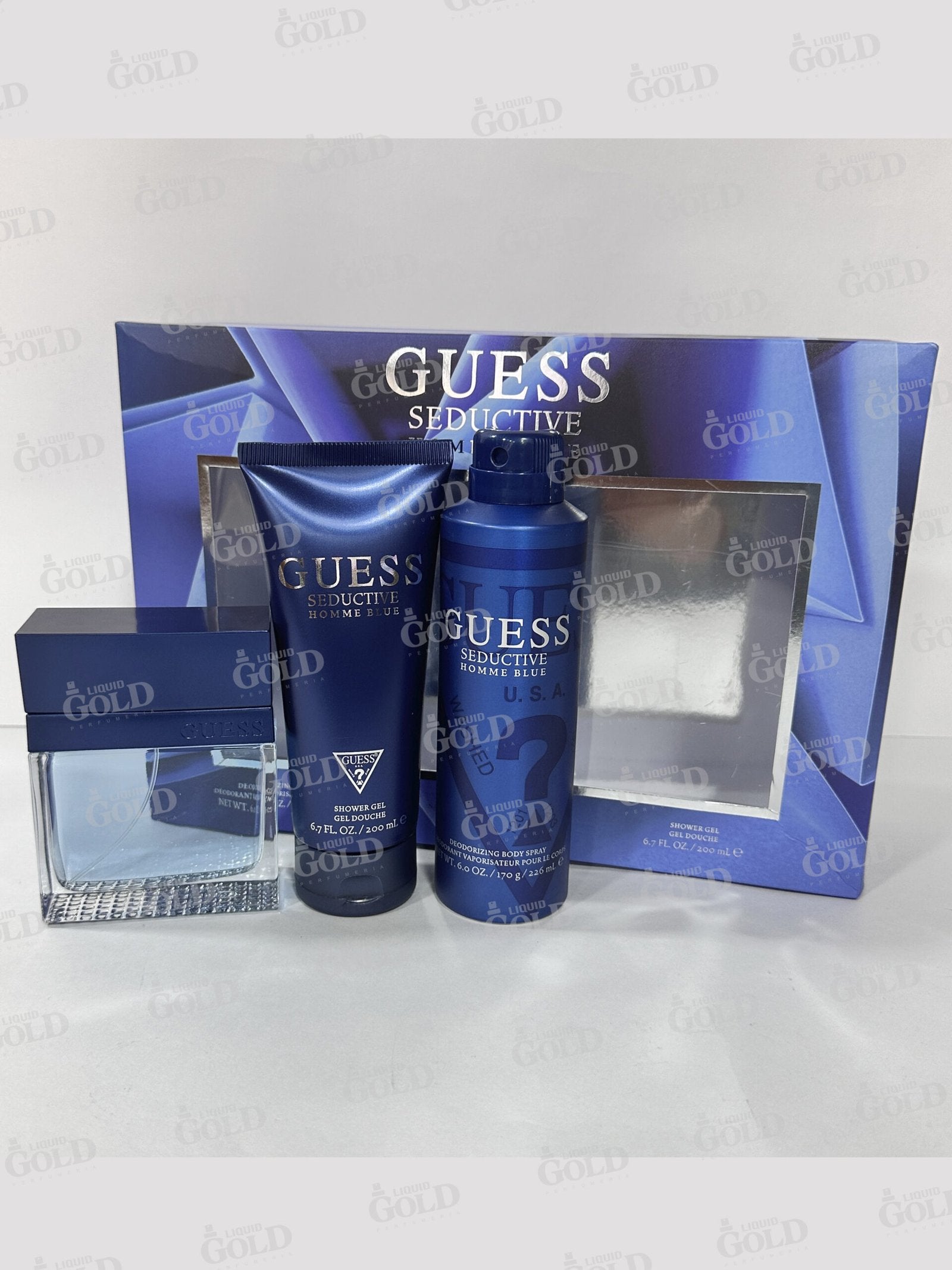 Set Guess Seductive Homme Blue x 3 Piezas - Hombre