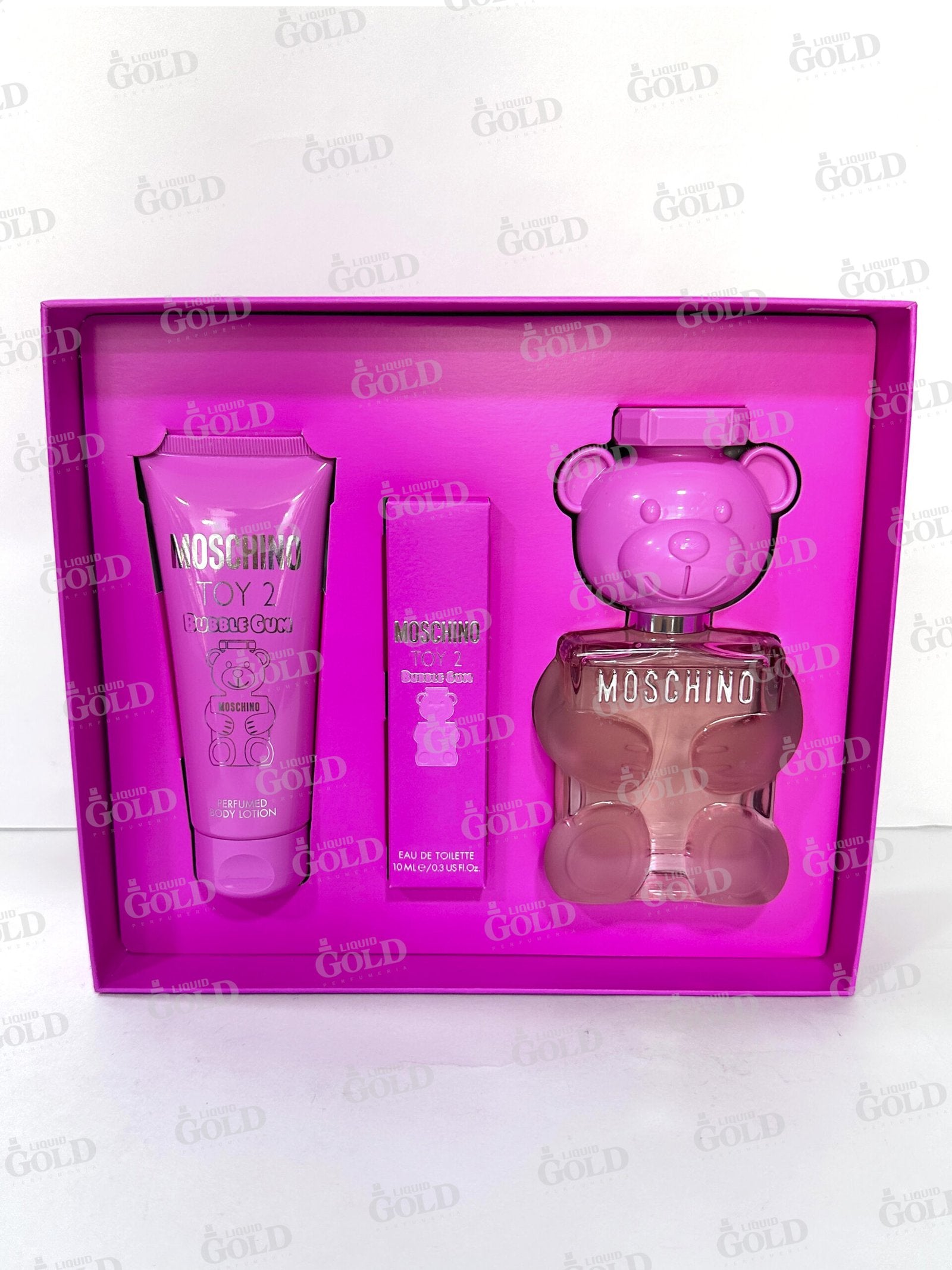 Set Moschino Toy 2 Bubble Gum x 3 Piezas - Mujer