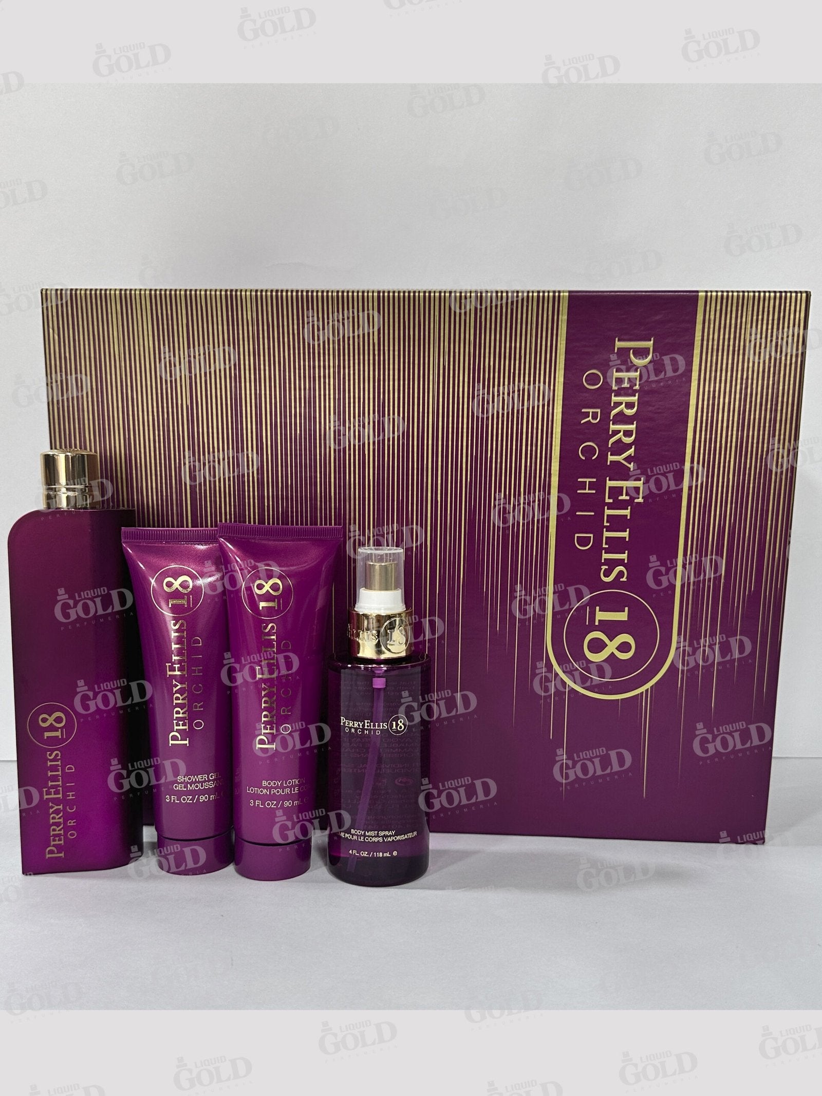 Set Perry Ellis 18 x 4 Piezas