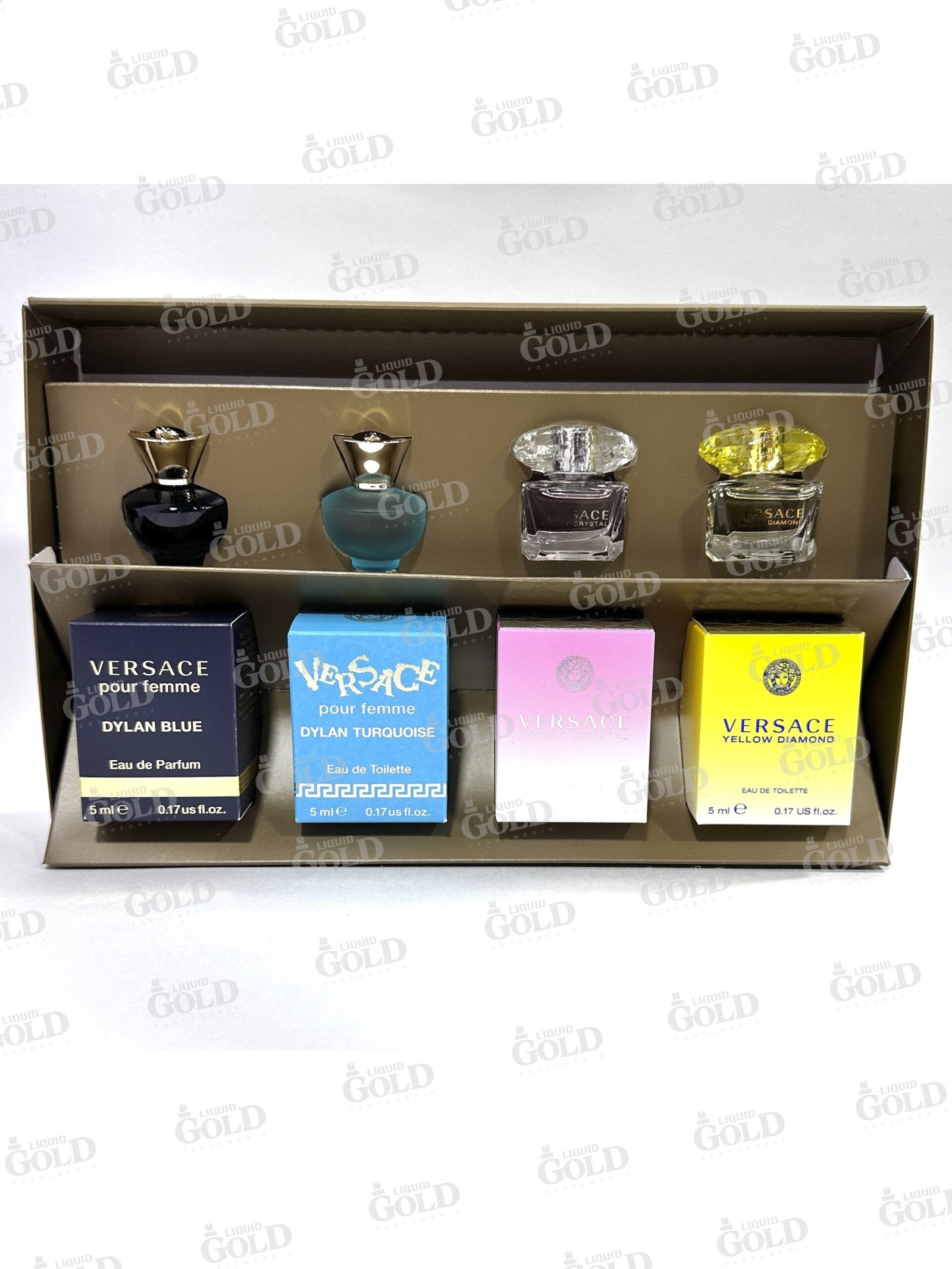 Set Versace Miniatura x 4 Piezas Mujer