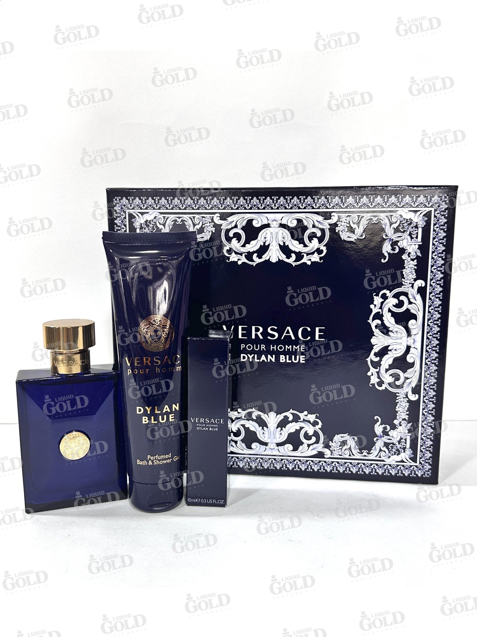 Set Versace Pour Homme Dylan Blue x 3 Piezas - Hombre