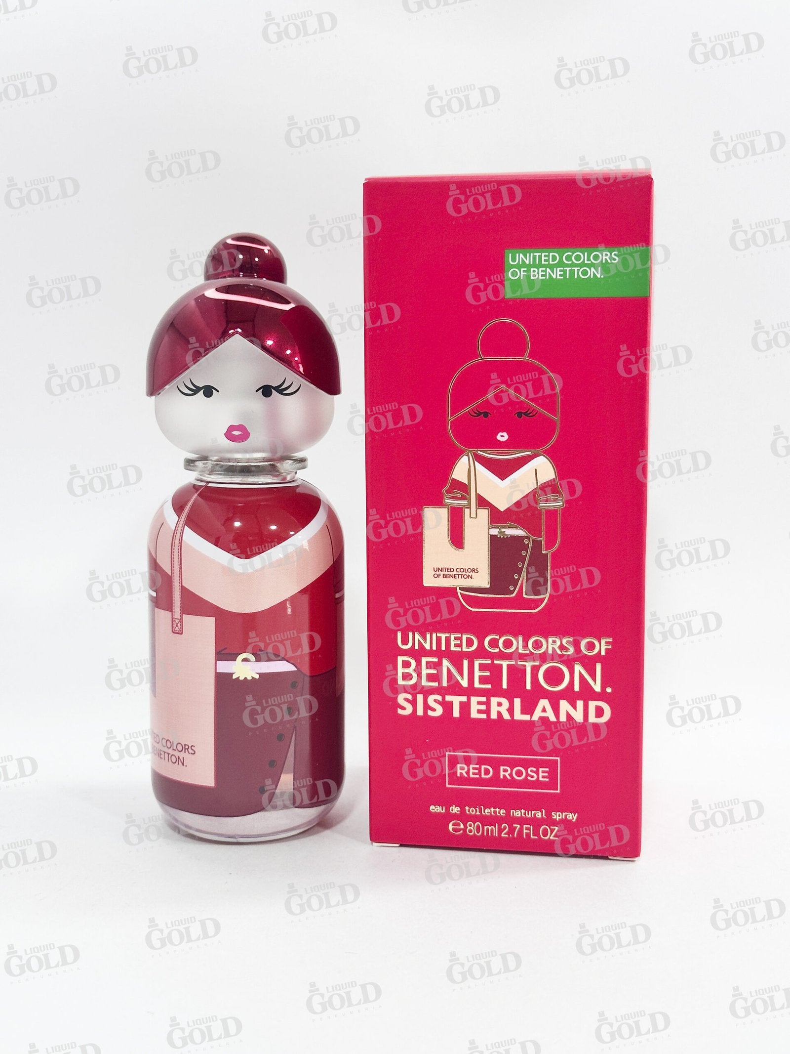 United Colors Benetton Sisterland Red Rose Edt - 80ml- Mujer