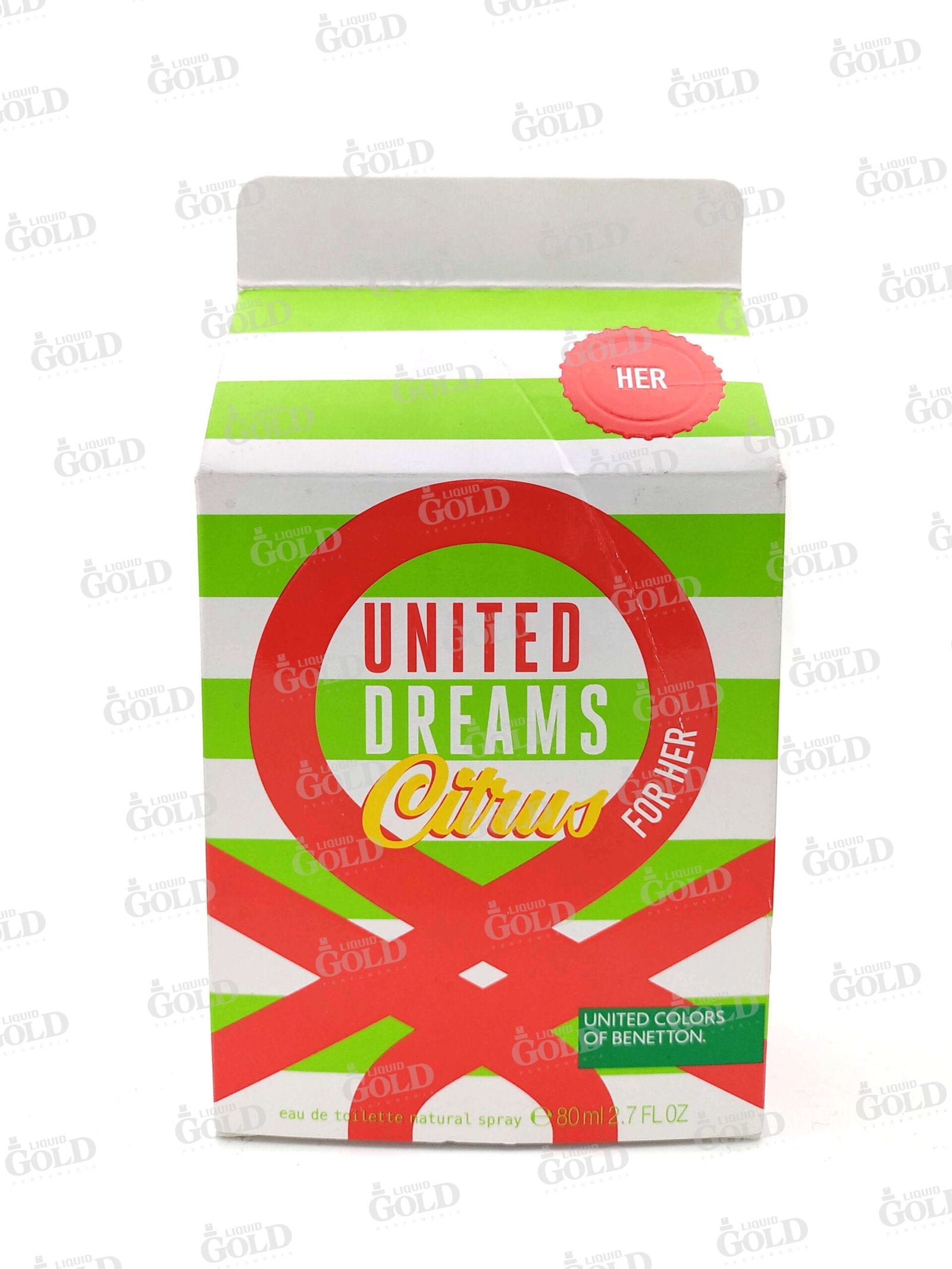 Benetton United Dreams Citrus for her Edt - 80ml- Mujer