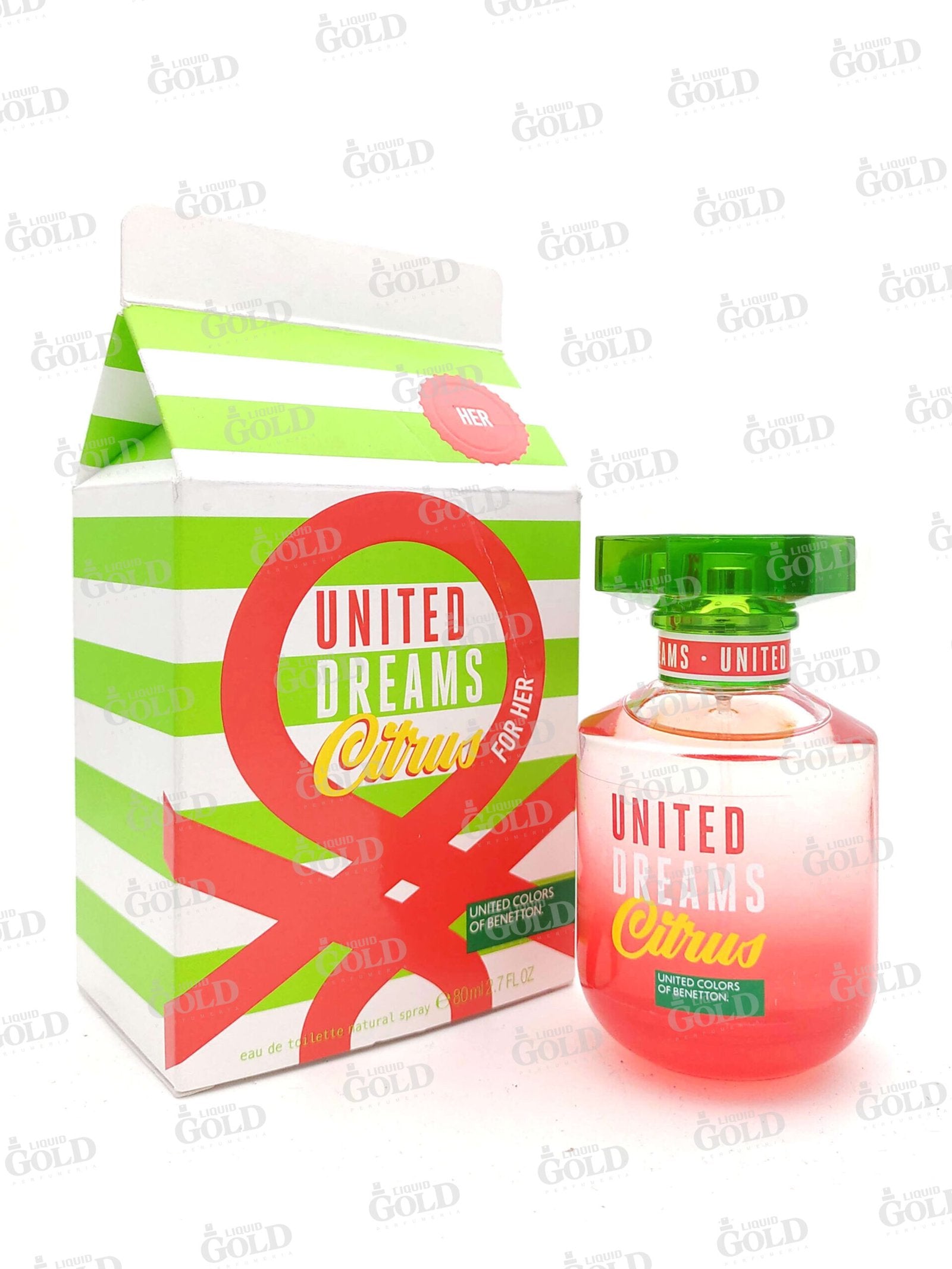 Benetton United Dreams Citrus for her Edt - 80ml- Mujer