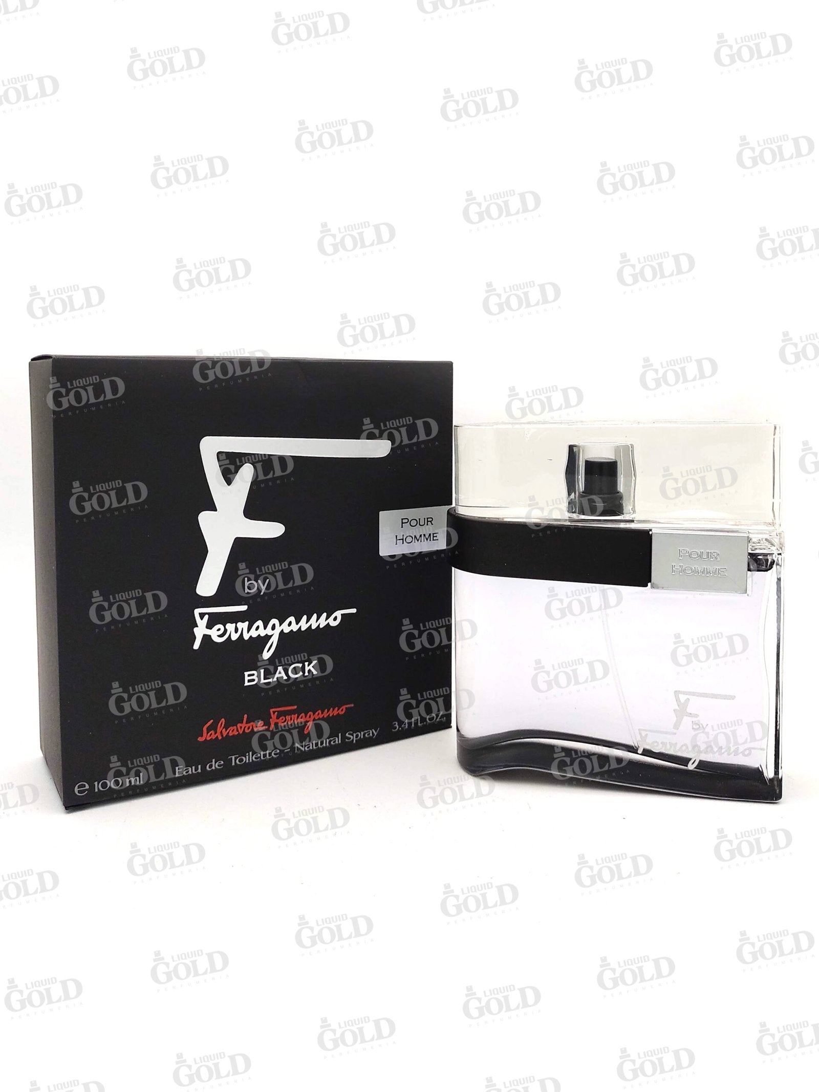 Salvatore Ferragamo F Black Edt 100ml- Hombre